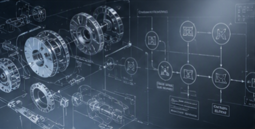 Technical engineering blueprint